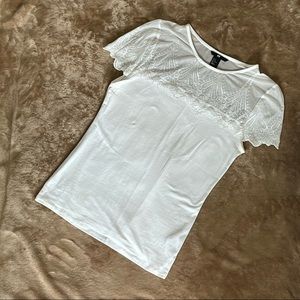 White H&M Tee